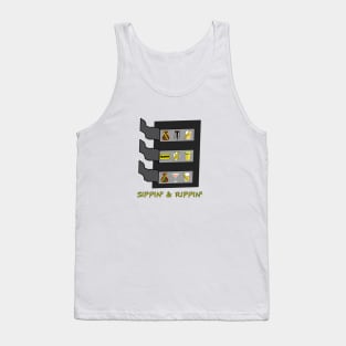 Sippin' & Rippin' Pull Tab Graphic T-Shirt Tank Top